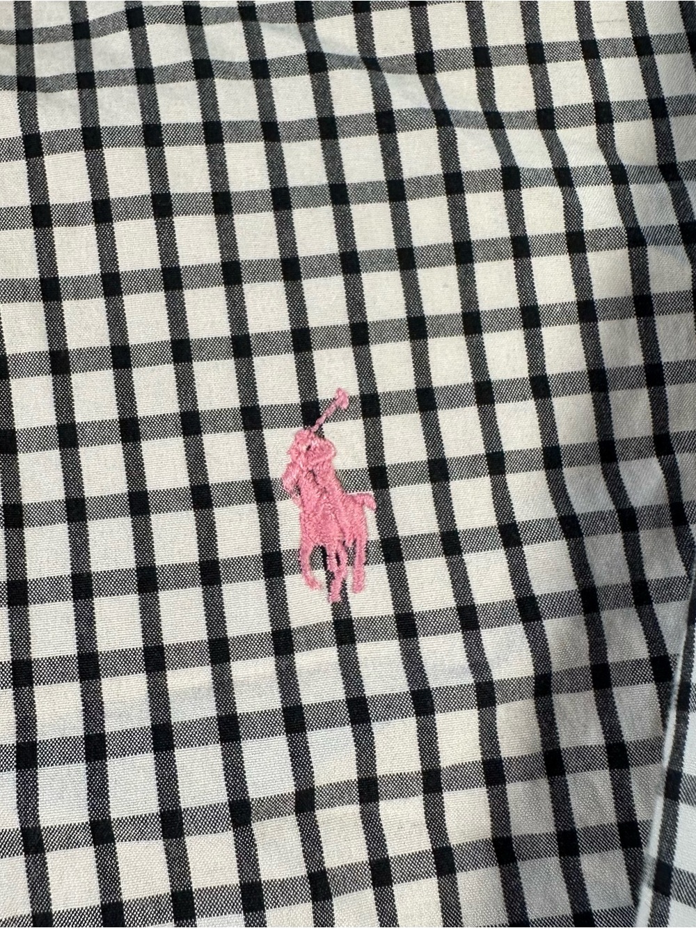 Ralph Lauren Classic Fit Shirt Mens XXL Black White Check Gingham Cotton - Picture 7 of 13